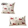 Washable Farmhouse Cushion Shells Christmas Cottage Cover Red Snowy House Pillowcase Decorative Covers Throw Pillow Case for Sofa Couch Home Decor