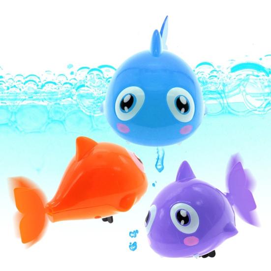 Cute Turtle/Crocodile/Shark Swim Animal Wind-up Chain Clockwork Kid Bathing Toy