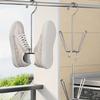 Fashion Shoe Hangers Wall-Mounted Stainless Steel Shoe Hangers Space Saver forHats and Shoes