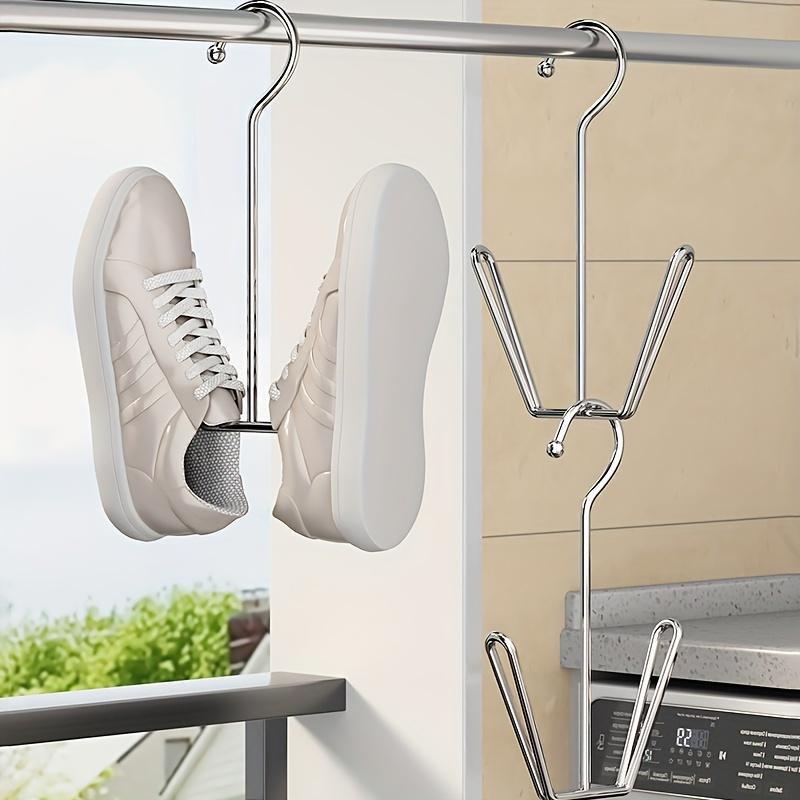 Fashion Shoe Hangers Wall-Mounted Stainless Steel Shoe Hangers Space Saver forHats and Shoes