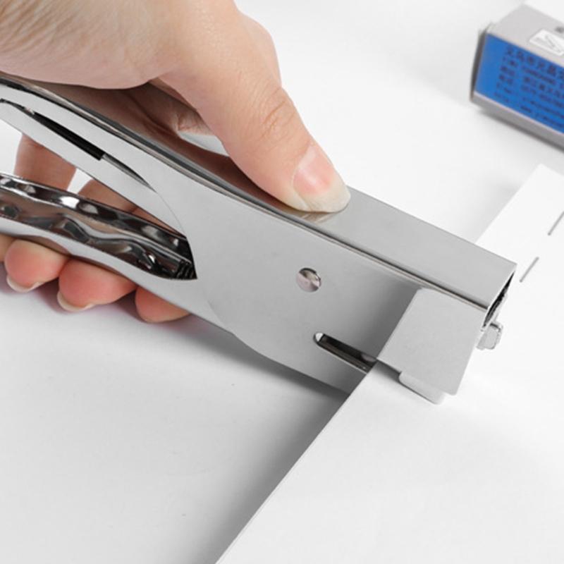 Professional Handheld Stapler Large Sheets Capacity Ergonomic Grip Heavy Duty Metal Stapler For School Office Supplies