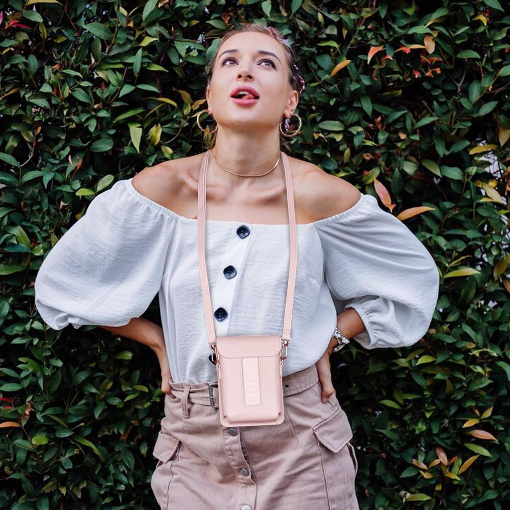 HIYQIN for Smartphone Printer Instax Link3 Instax Mini Link3 Fujifilm Instax Smartphone Printer Mini Link3 Camera Case with Shoulder PU Print with