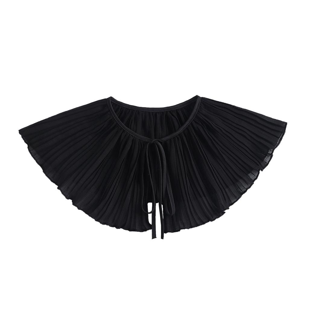 Black Bowknots Fake Collar for Women Shirt Blouse Detachable Collar for Sweater Necklace False Collar Shoulder Wraps Accessories