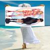 1pc Wednesday (7) Beach Towel, Comfortable and Thick, and Swimming/Bath/Picnic/Camping Towel, Suitable for Seaside Beaches