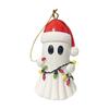 Christmas Ghost Pendant Resin 3D Ghost Hanging Ornament Mini Santa Hat