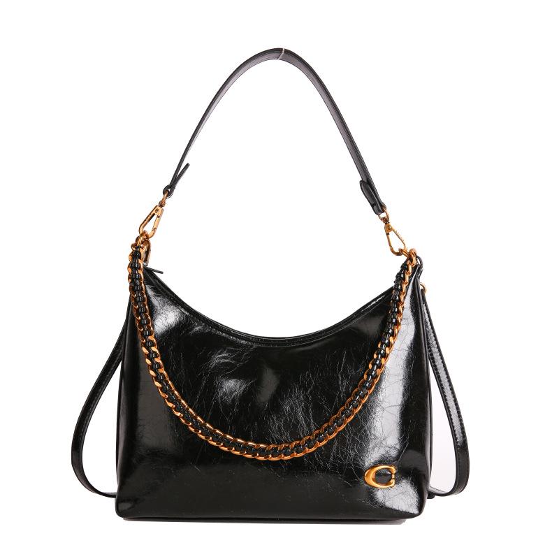 2025 Women's High-End Versatile Chain Tote: Trendy Underarm and Crossbody Bag