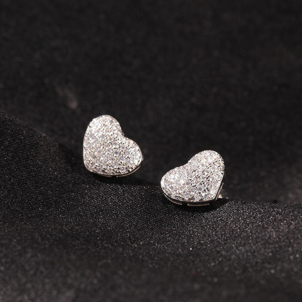 UWIN S925 Earrings Small Heart Shape CZ Earrings Ready Ro Ship 925 Sterling Silver Jewellery