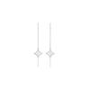 Swarovski Sparkling Dance Star Artificial Crystal Drop Earrings Womens White