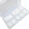 Pack Of 500 Nylon Washers Home Improvement Flat Spacer Pads Nylon Flat Washer Assortment Suitable for Furniture Hardware