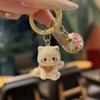 Resin Sweet Keyring 5cm Korean Keychain Fashion Cat Keychain  Phone Chain
