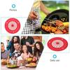 10 Pcs Plastic Food Trays Reusable Plate Paper Holder Portable Disposable Plates  Party