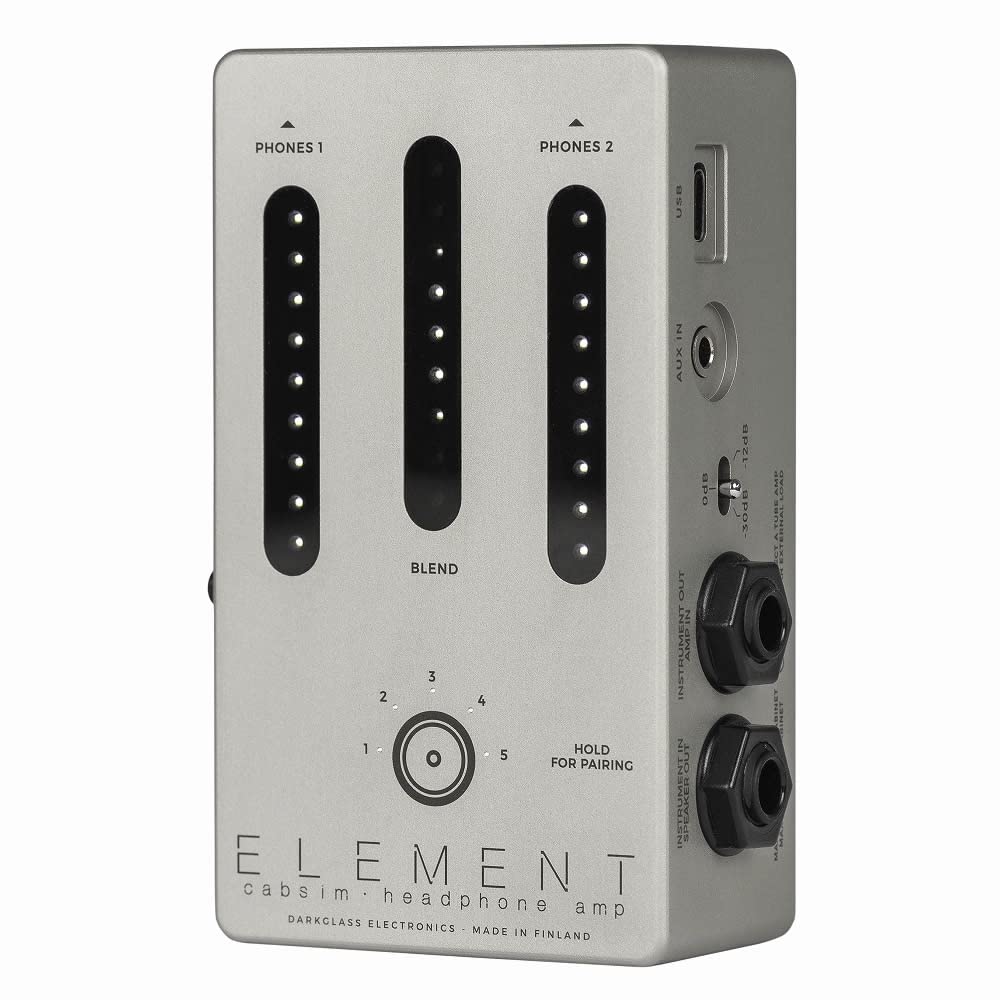 Darkglass Electronics ELEMENT IR-Equipped Cabinet Simulator/Headphone Amplifier with Coaster Set (Official Japanese Product)