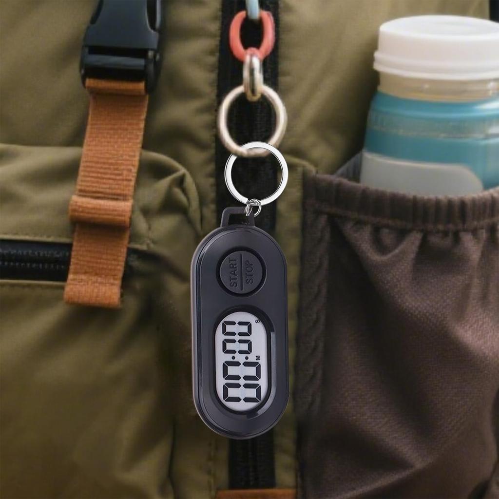 Mini Stoper Timer Brelok Wysoka Precyzja Odporny na Zarysowania Design Cyfrowy Timer do Sportu Gotowania Aktywności na Świeżym Powietrzu