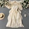 Sling Dress Summer Slimming Vacation Style Lace