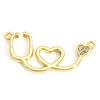 Brass Charms 18K Real Gold Plated Cake Glove Tower Star Pendants For DIY Necklace Jewelry Making, 1 Piece