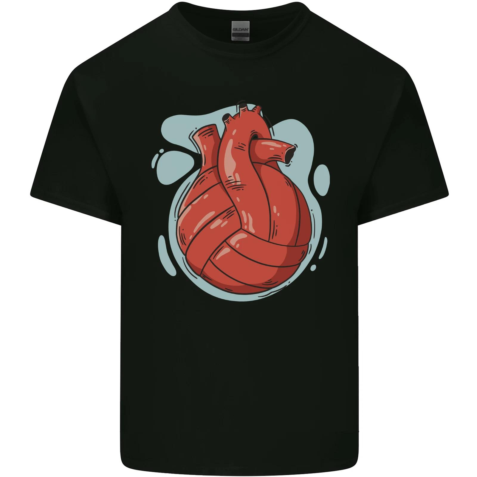 Volleyball Shaped Like a Heart Kids T-Shirt Childrens 2XL