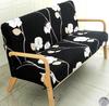 Printing Armless Futon Covers Stretch Futon Couch Cover Folding Sofa Bed Slipcover Furniture Protector with Elastic Bottom