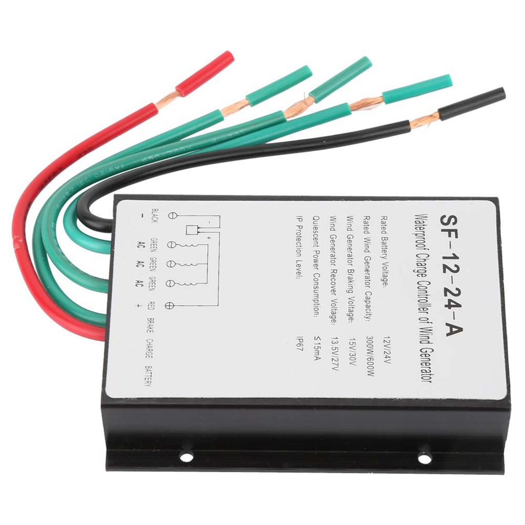 12V 24V 300W 600W Waterproof Wind Turbine Generator Charge Controller Regulator