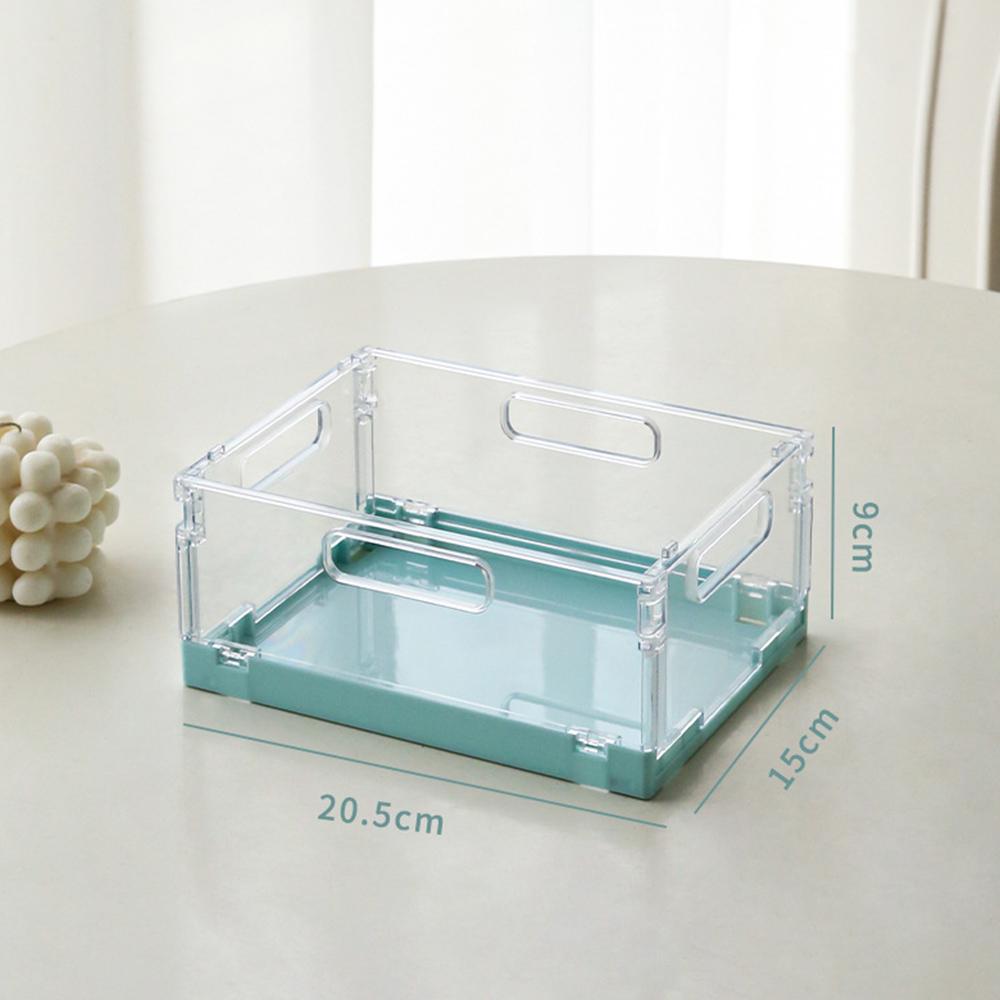 Transparent Desktop Cosmetic Storage Drawer Stackable Storage Box Acrylic Rack Sundries Snack Makeup Storage Basket Organizer