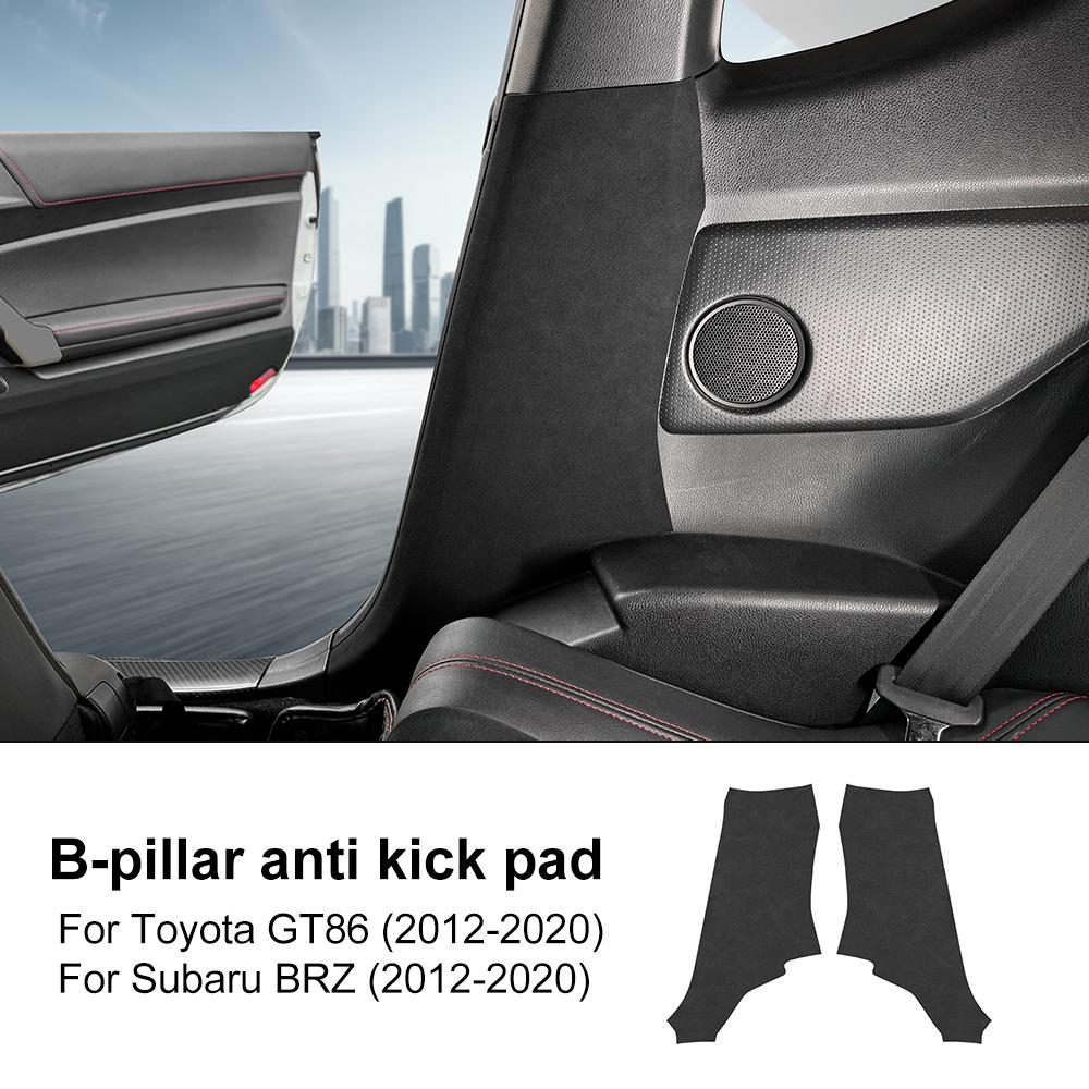 For Subaru BRZ/ Toyota GT86 2012 2013 2014 2015 2016 2017 2018 2019 2020 LHD RHD Car Suede B-pillar Protect Sticker Accessories