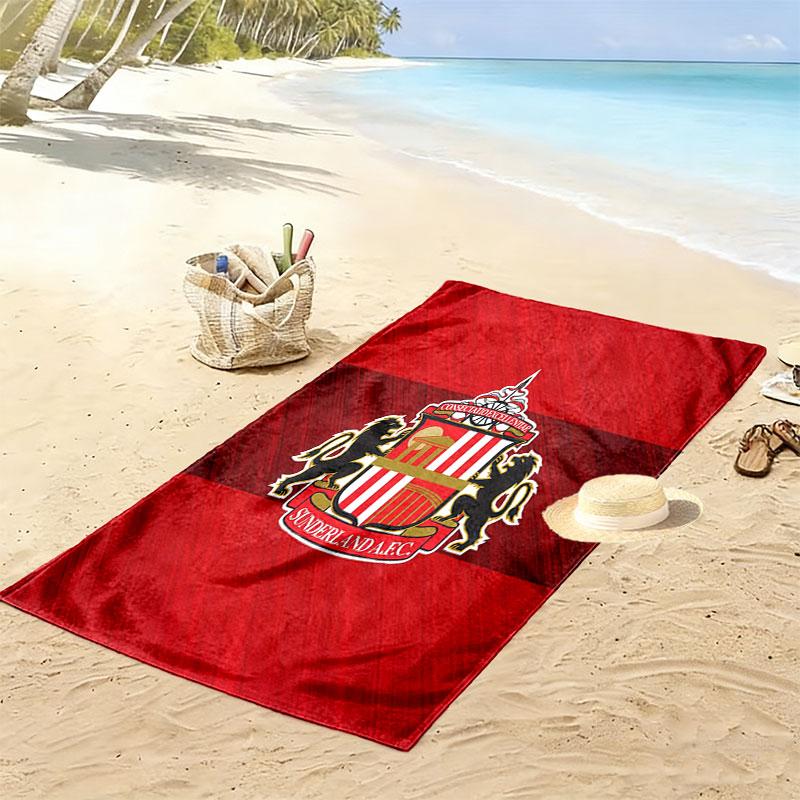 SUN logo Beach Towel, Large Soft Quick Dry Towel for Beach Camping Swimming