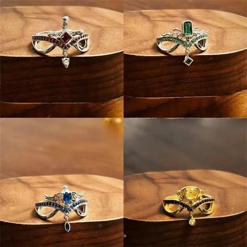 2026 Hogwarts Gryffindor Slytherin Ravenclaw Hufflepuff Handmade Ring Peripherals 12.5
