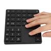  308 35 Keys Numeric Keypad Rechargeable Wireless   Thin Keyboard Compatible with   5.0(Black )