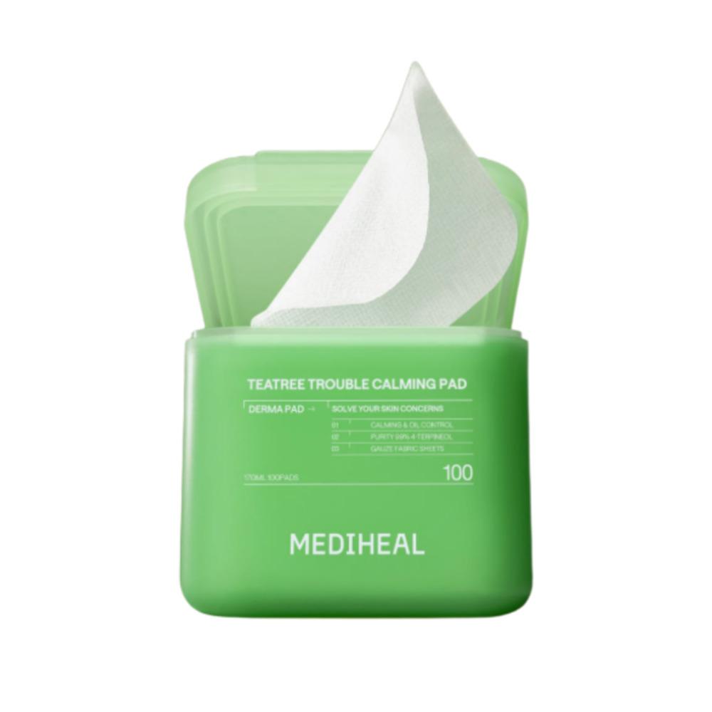 MEDIHEAL Teatree Trouble Calming Pad 200 Sheets Soothing & Acne Care Toner Pads