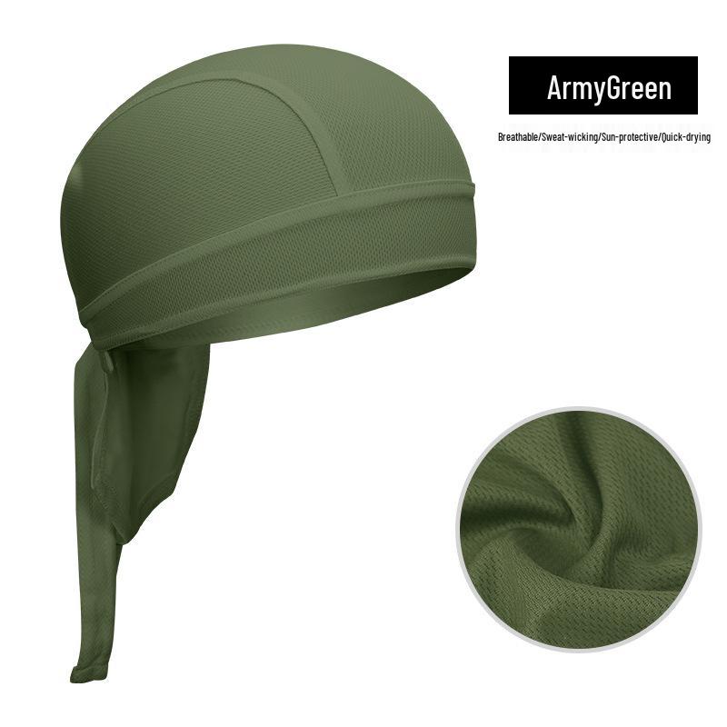 

XINTOWN Швидкосохнуча чоловіча велосипедна шапочка-череп та бандана-підшоломник One Size армія зелений колір