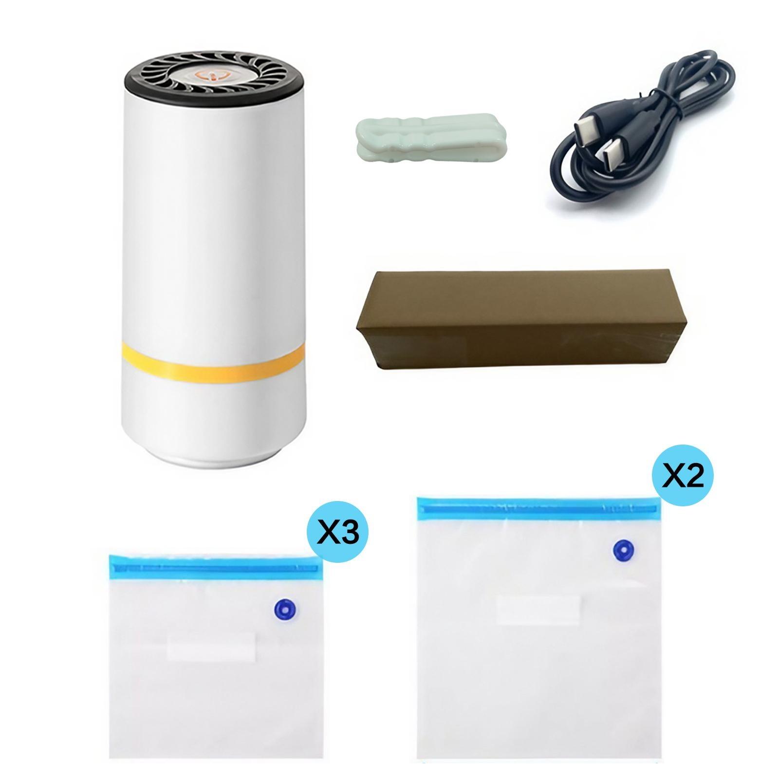 

Wireless Mini Handheld Electric Food Vacuum Sealer Compact Portable Preserves Ingredients Fresh Longer Kitchen Tool белый