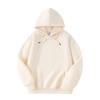 Autumn and Winter New Pure Cotton Solid Color Loose Casual Sports Jacket with Thick Fleece Hooded Sweatshirt