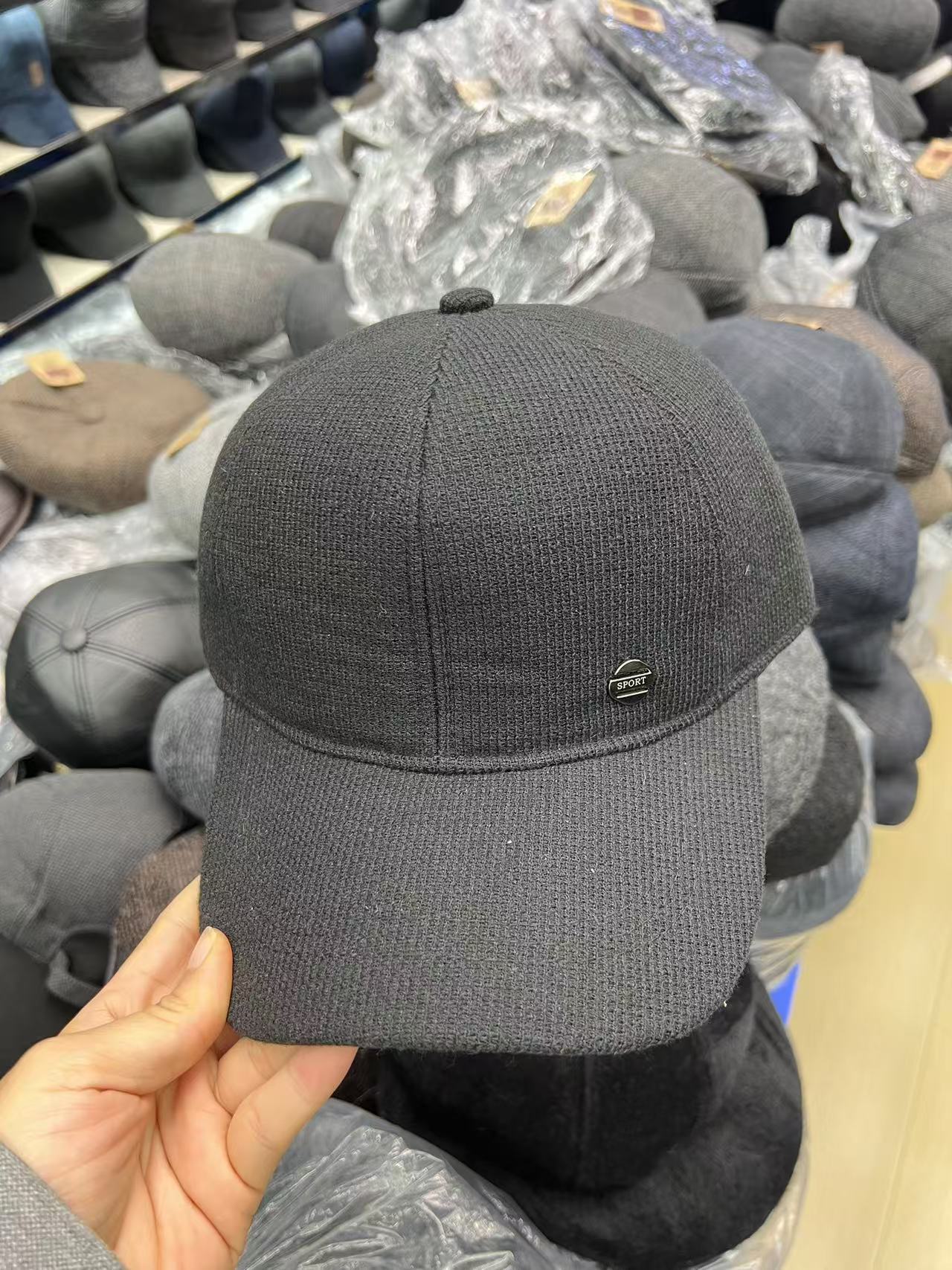 JYL TS DIY Winter Baseball Cap Men Middle-Age Ear Protection Warm Hat 1222Mao29794 французские розовато-лиловый
