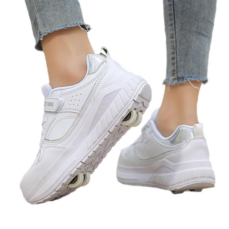 New Style Crazy 4-Wheel Roller Skates for Kids: Transformable Sneakers for Boys, Girls, and Teens