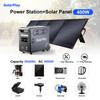 SolarPlay 3600W 3840Wh Portable Power Station with 400W Foldable Solar Panel Solar Generator Kit Camp Power Outdoor Power Bank