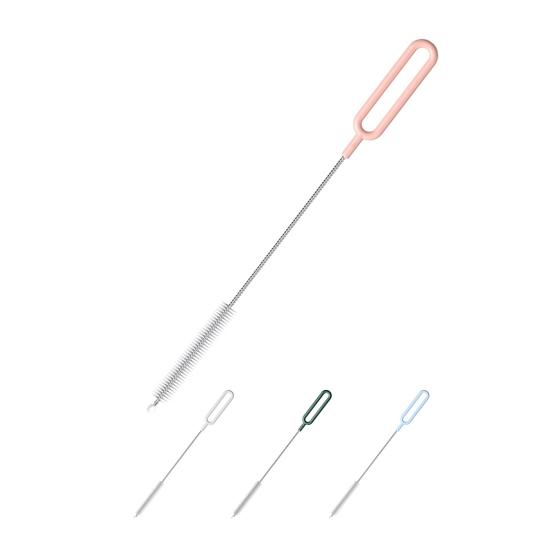 Long Handle Multi-purpose Pacifier Brush Long Handle Multi-purpose Nylon Practical Dense Bristle Tube Brush Baby Supplies