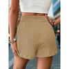 Casual  Color Skirt Pants  Women High Waist Texture Sensation Simple Design Comfortable Fit Trousers