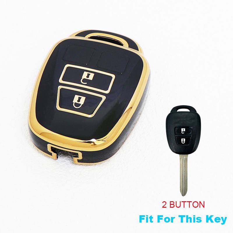 Soft Tpu Car Key Cover Case Keyless For Toyota Camry Rav4 Corolla Tacoma Vios Prius C Highlander Accessories