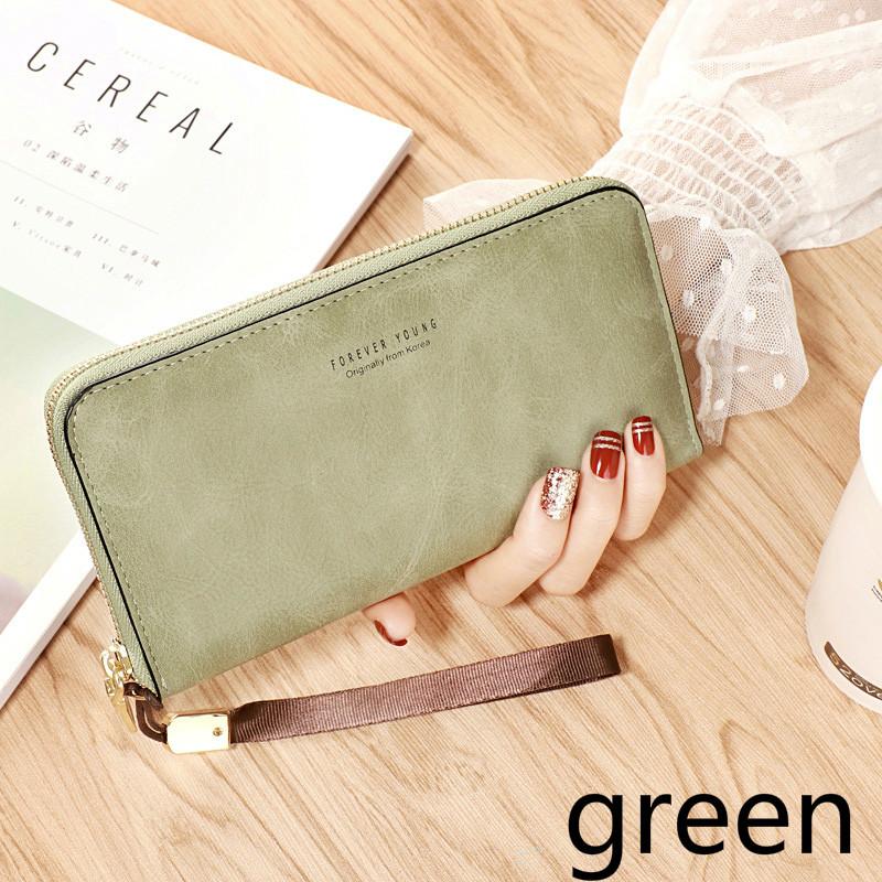 green designer wallet