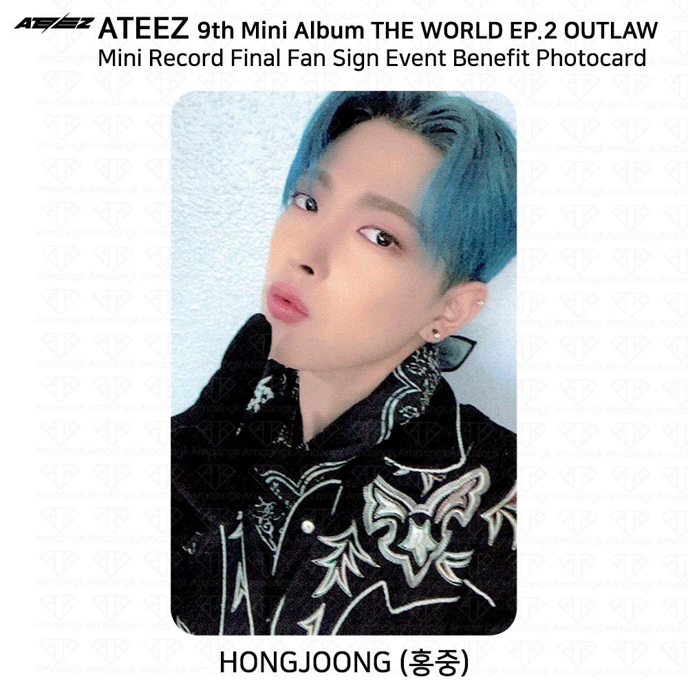 ATEEZ THE WORLD EP.2 OUTLAW Fan Sign Event Benefit Photocard Minirecord Everline