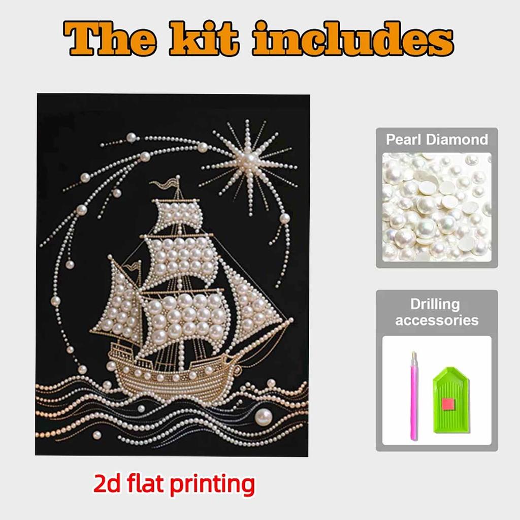Pearl Shipping DIY Diamond Art Kits 15.7x19.6inch Gem Art Diamond Painting Kits Without Frame for Adults Gift Idea Home Wall Decor