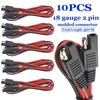 10 Pcs Motorbike 18 Gauge 2-Pin Quick Disconnect Wire Harness Sae Connector Kit