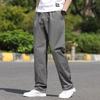 Solid color casual pants American men's autumn and winter new men's pants loose straight elastic large size Japanese pants