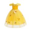 Dressy Daisy Girls' Princess Dress-Up Costume, Halloween and Christmas, Butterfly Decor, Children's Dress, Age 2, Yellow
