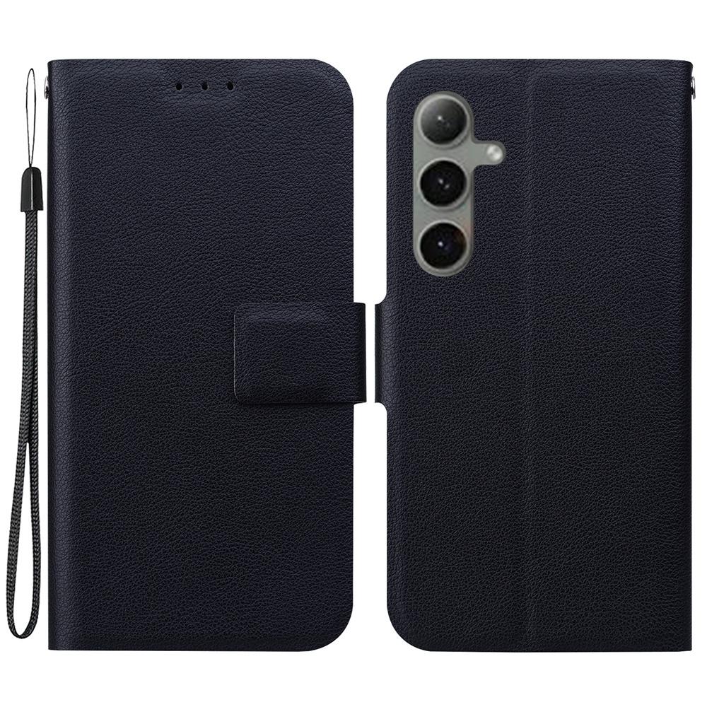 For Samsung Galaxy S24 FE Case Ultra-Thin PU Leather+TPU Phone Cover with Card Slot