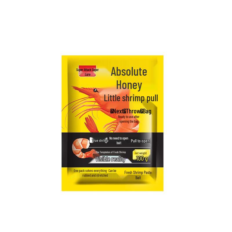 Absolute Secret Fresh Shrimp Bait: Small Shrimp Pull, Lazy Bug Attack, Fresh Paste for Fishing