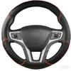 Lederlenkradbezug Auto-Lenkradabdeckung Für Hyundai I40 2011- Schwarz