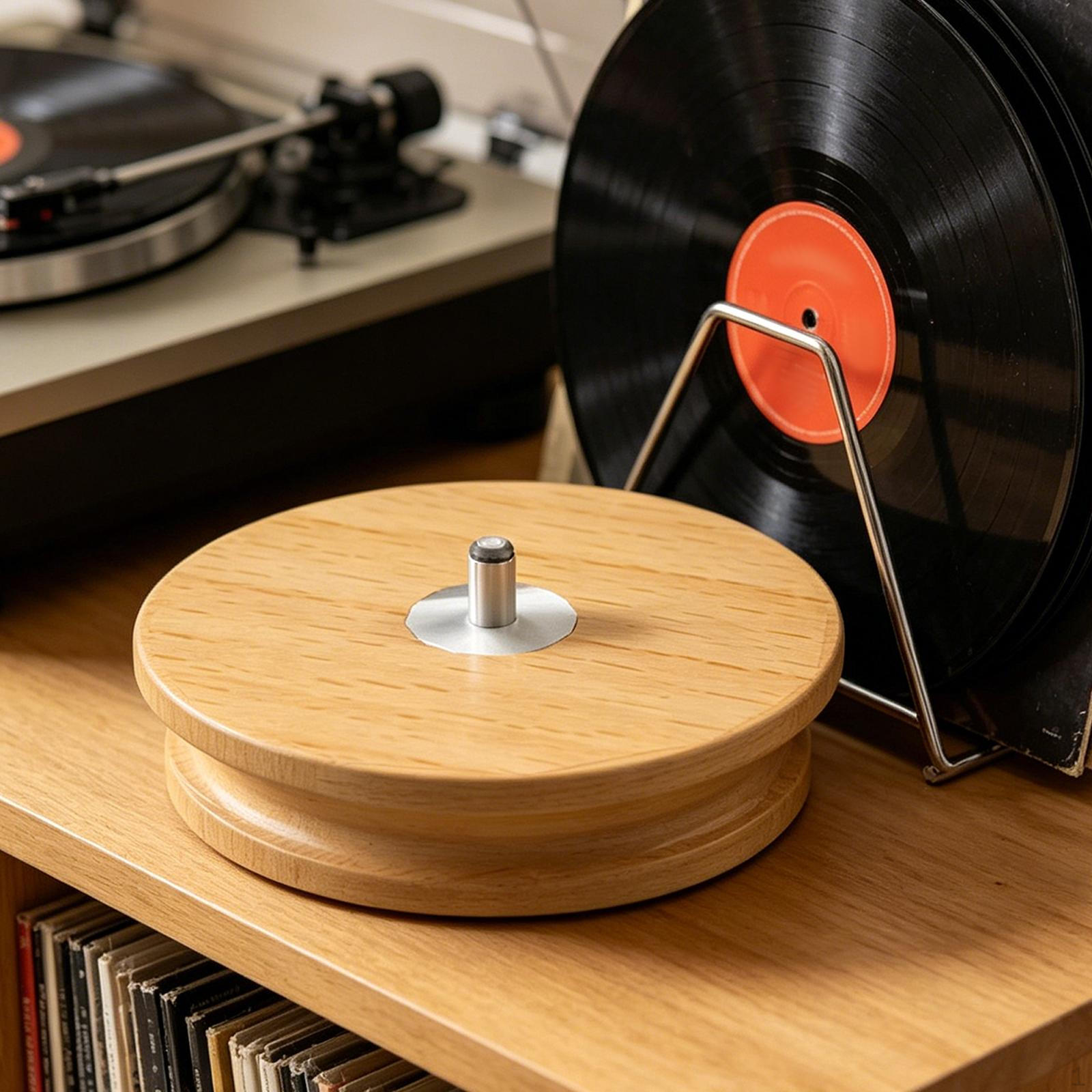 

Tabletop Now Playing Album Cover Holder, Single CD Stand Shelf for Music Enthusiasts