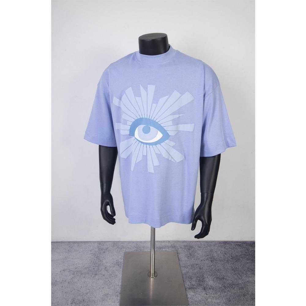 

GLYDE Модный трендовый бренд Роскошная футболка с пенным принтом Оверсайз Повседневная Свободная Винтажная Уличная одежда Футболка S лиловый