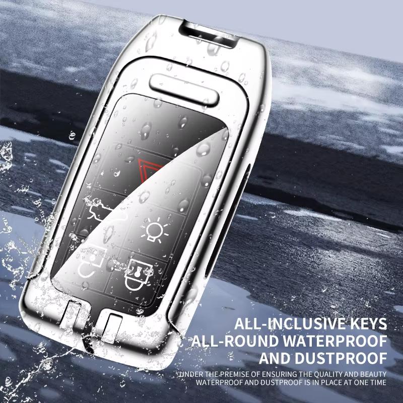 Zinc Alloy Car Remote Key Cover Case Holder Key Bag Shell For Volvo S60 S80 V60 XC60 XC70 V40 XC90 2017 2018 Auto Accessories