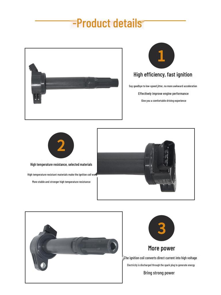 Fits Toyota Highlander 2.7L: Original Ignition Coil High Voltage Pack 90919-A2002 90919A2002